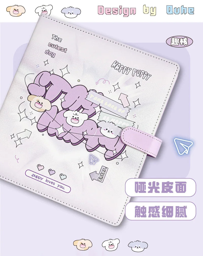 MINKYS Kawaii PU Leather 25R Big A5 Kpop Photocard Binder Collect Book Idol Photo Card Holder Photocard Album