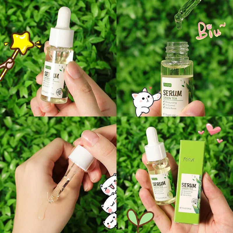 Facial Products Kit Sakura / Green Tea Face Cream Nourishing Skin Face Serum Fade Dark Circle Eye Cream Skincare Korean Cosmetic