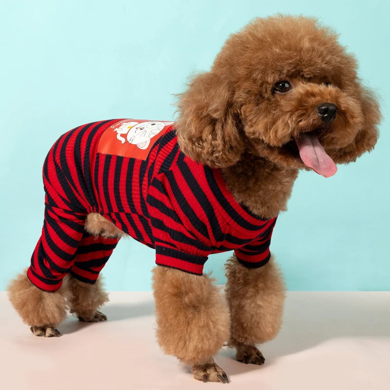 Dog Pajamas Pet Clothes for Small Dogs Cat Overall Suit Dog Puppy Jumpsuit for Dogs Chihuahua Sleepingwear Pet Clothing Coat