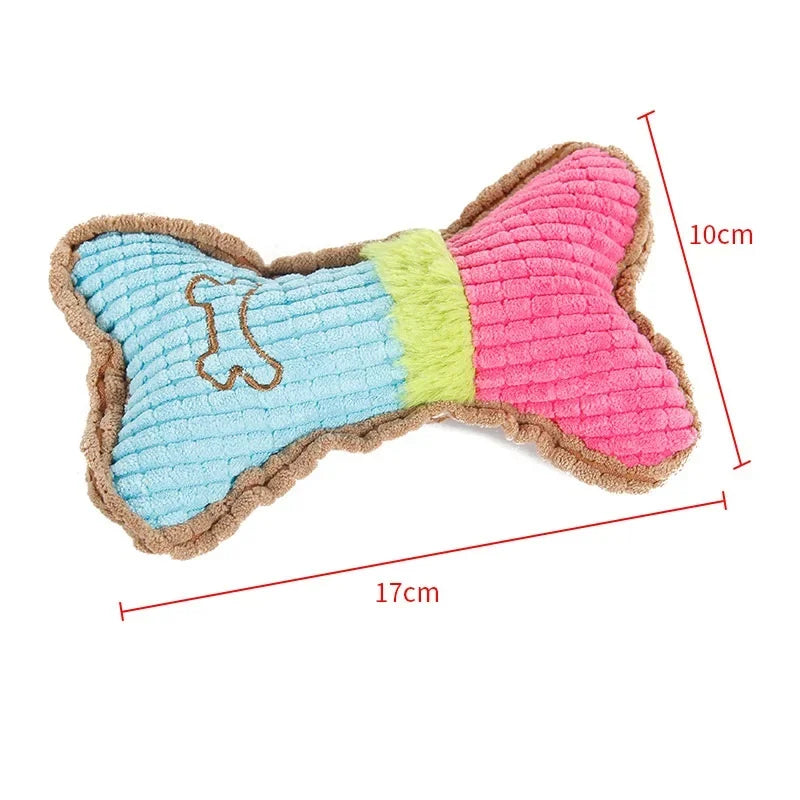 Dog Squeaky Toys, Plush Dogs Chew Toy for Small Medium Breed Puppy Teething Chewing Aggressive Interactive Birthday Gifts