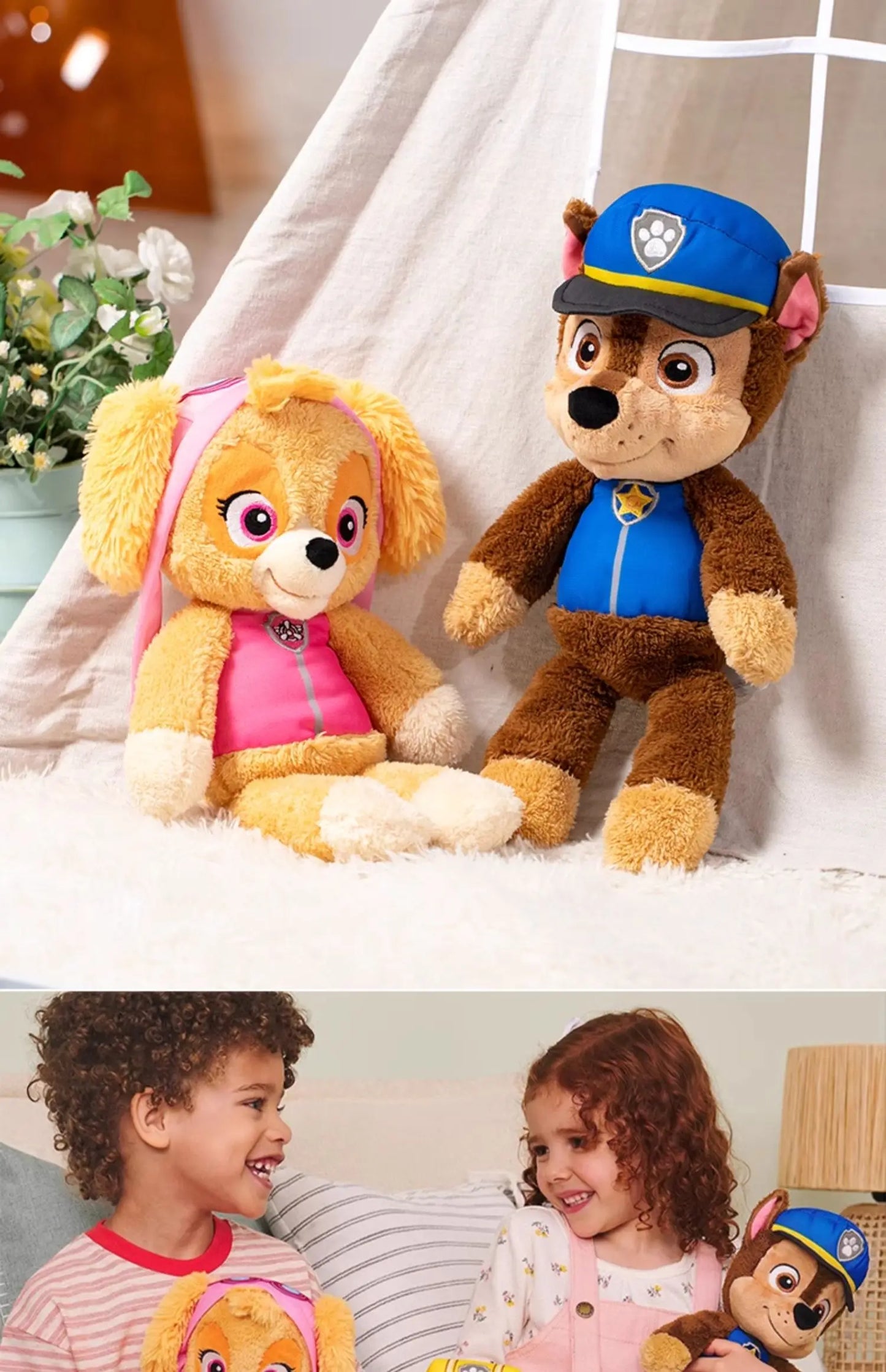 Genuine PAW Patrol Official Chase Skye Marshall Rubble Take Along Buddy Plush Toy Premium Stuffed Animal 13” 30cm Children Gift