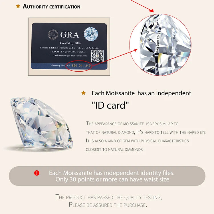 BAMOER Moissanite Stud Earrings, D Color Brilliant Round Cut Lab Created Diamond 925 Silver Earrings Gold Plated for Women