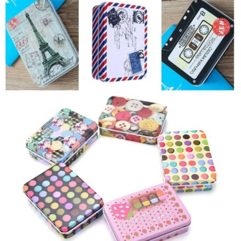 Mini Tin Metal Box Sealed Jar Packing Boxes Jewelry, Candy Box Small Storage Cans Coin Earrings Headphones Gift Box
