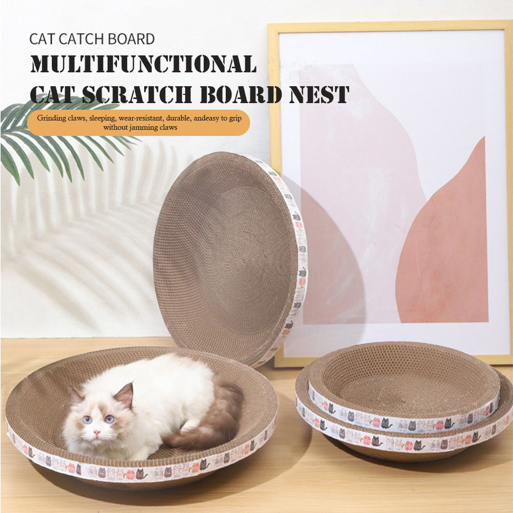 Cat Scraper Sharpening Claw Cardboard Corrugated Board Scratch-resistant Cat Scratch Board Cat Toy Furniture Sofa Cushion Bed