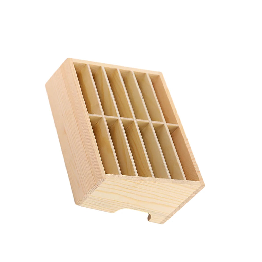 Wooden Mobile Phone Organizer - Clear Texture Light And Convenient Large Capacity Stable And Thick Wooden Storage Box