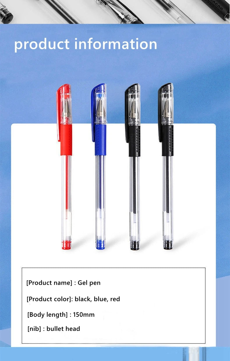 Haile Kawaii Gel Pens ink Refill Set 0.5mm Ballpoint Pen Bullet Tip School Journal Writing Signature Child Stationery Supplies