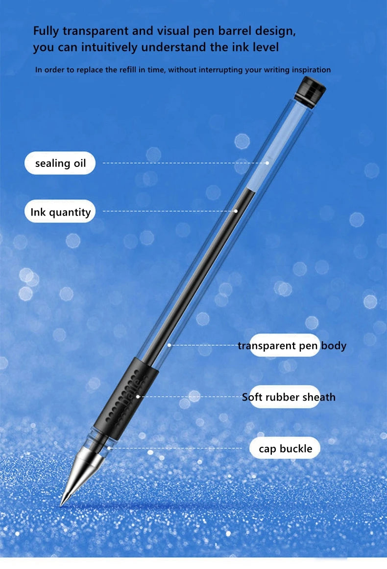 Haile Kawaii Gel Pens ink Refill Set 0.5mm Ballpoint Pen Bullet Tip School Journal Writing Signature Child Stationery Supplies