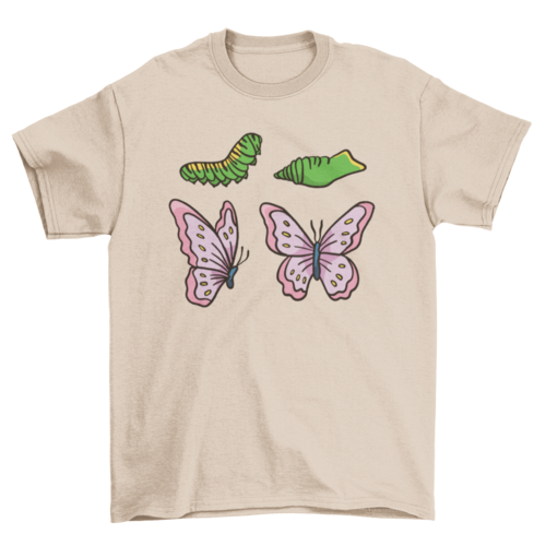 Butterfly life cycle t-shirt
