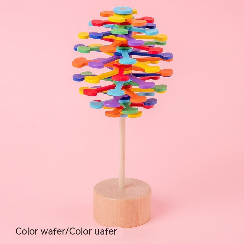 Lollipop Wooden Bar Rotating Toy