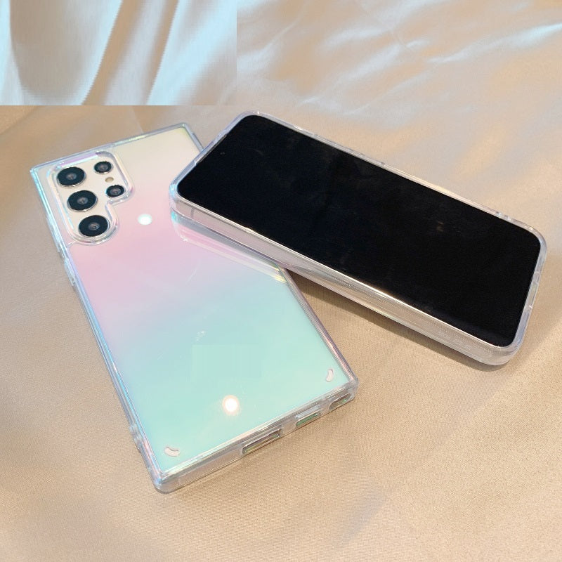 Gradient Laser For Mobile Phone Case Transparent Non-slip Protective Caser