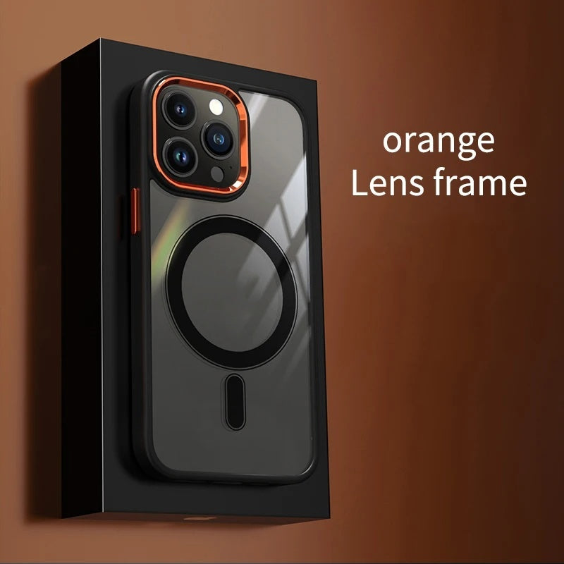 Magnetic Suction Shell Metal Lens Frame Drop-resistant