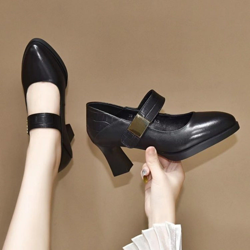 Cheongsam Model Catwalk Not Tired Feet Pumps Soft Leather