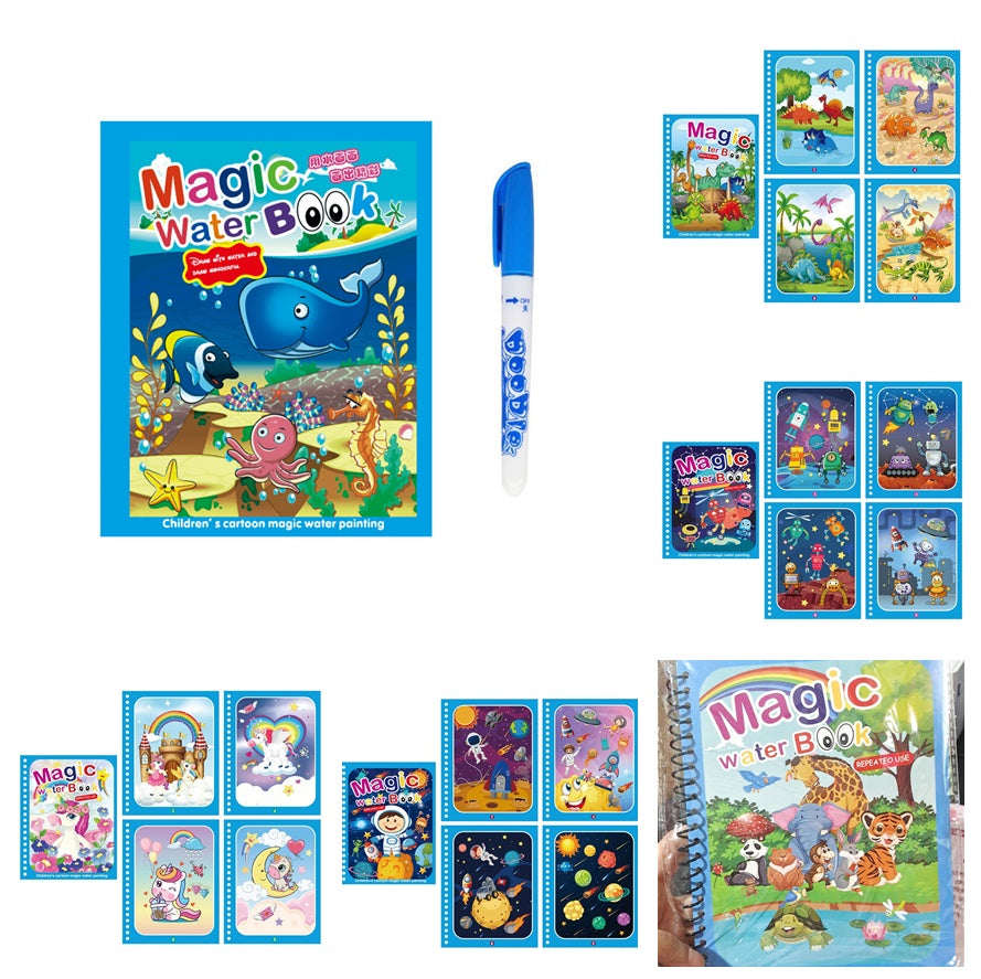 Children's Creative Magic Water Painting Book
