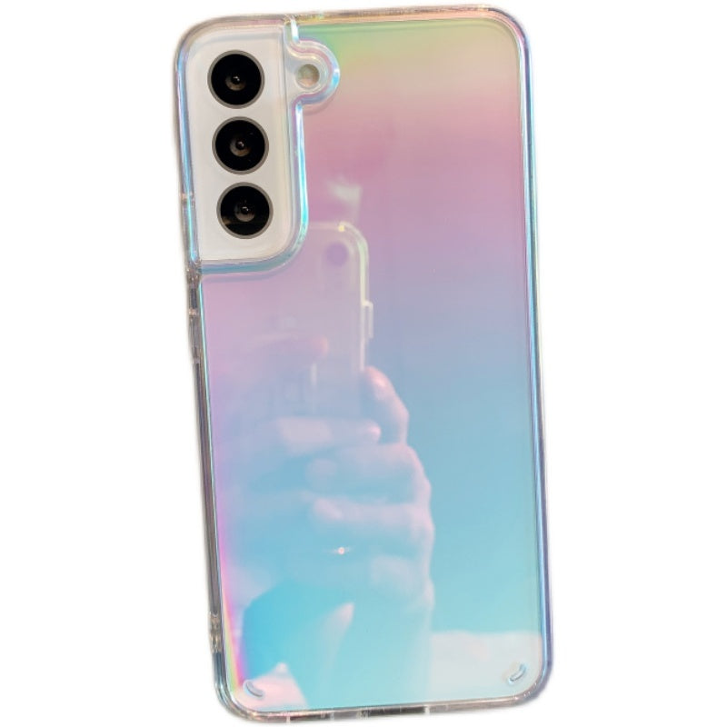 Gradient Laser For Mobile Phone Case Transparent Non-slip Protective Caser