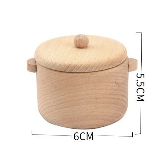 1-6 Years Old Solid Wood Wooden Simulation Microwave Oven Gas Stove Cooking Play House Toy