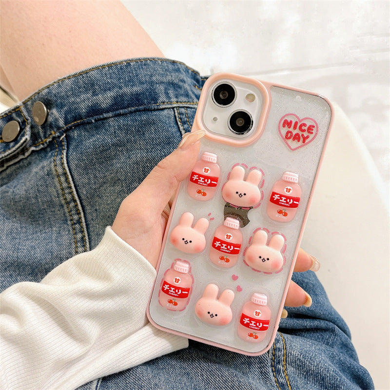 Bunny Rabbit Cute Mobile Phone Case Dripping Cartoon