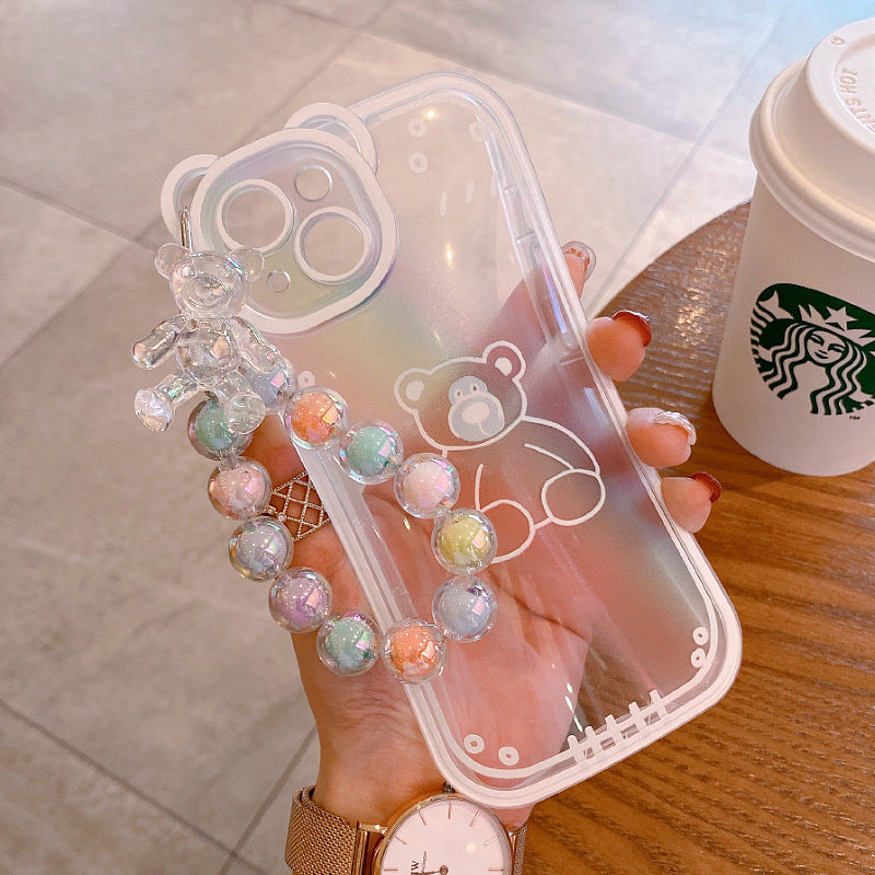 Fashion Floral Bear Phone Case