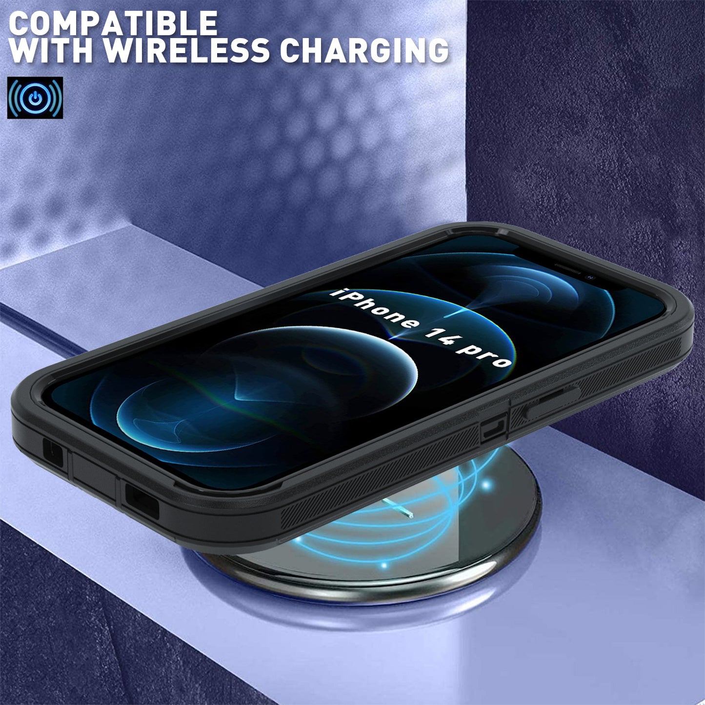 Multi-purpose Solid Color Four-in-one Mobile Phone Protective Case