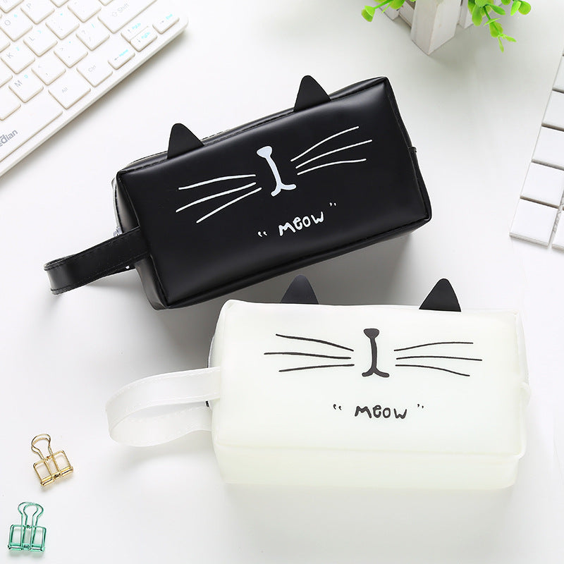 Creative Cartoon Black And White Zip Pencil Pouch
