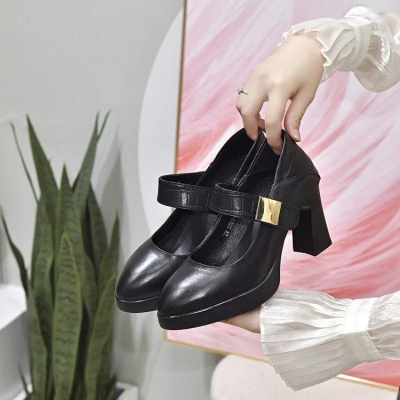 Cheongsam Model Catwalk Not Tired Feet Pumps Soft Leather