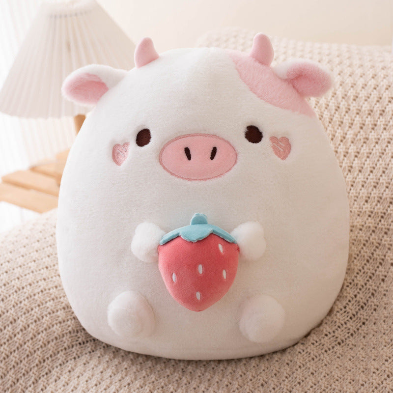 Round Cow Cat Dumpling Pillow