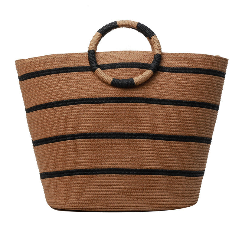 Summer Seaside Vacation Weaving Handbag Beach Bag