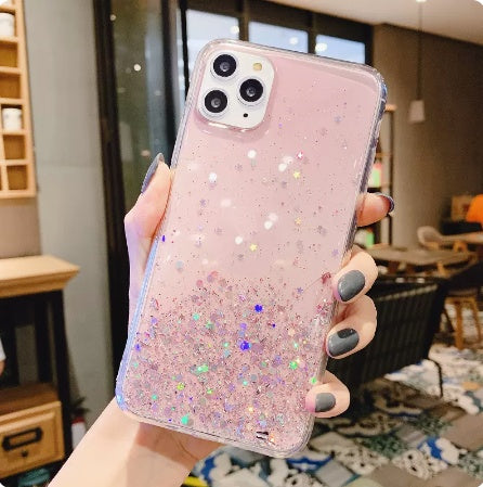 Applicable To Iphone 13 Mobile Phone Shell Cool Wind Dreamy Starry Sky 12proMAX Transparent Adhesive Drop