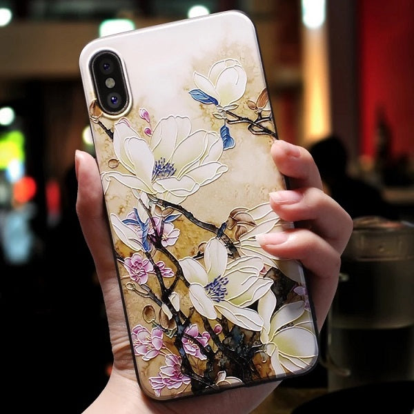 Embossed tpu creative mobile phone case