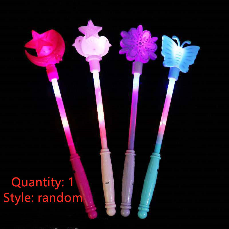 Luminous wand children''s magic wand concert props fluorescent wand floor stand luminous toys pop up fairy wand night light