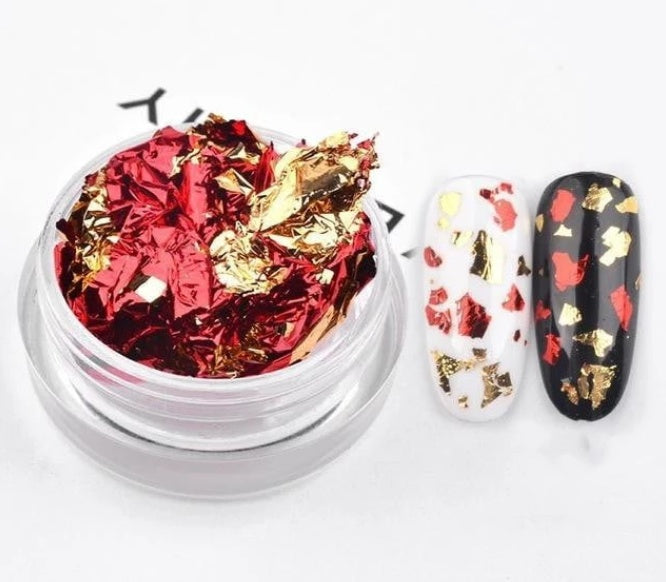 Nail tin foil fragment nail jewelry