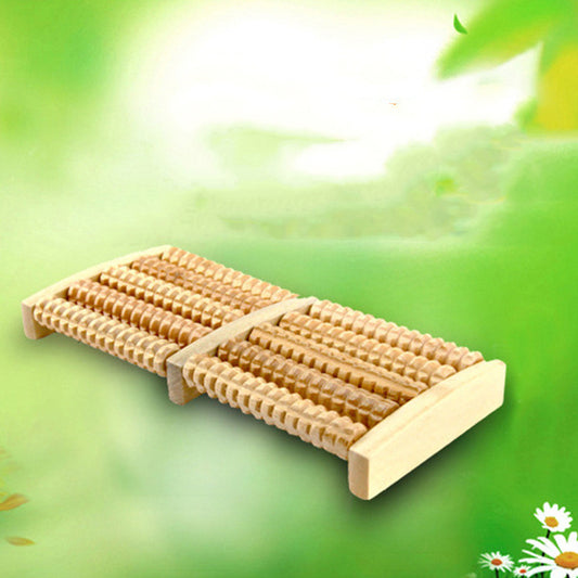 Multifunctional Solid Wood Foot Massage Wheel