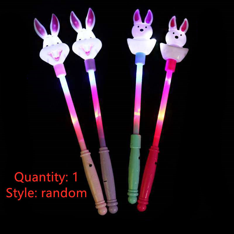 Luminous wand children''s magic wand concert props fluorescent wand floor stand luminous toys pop up fairy wand night light