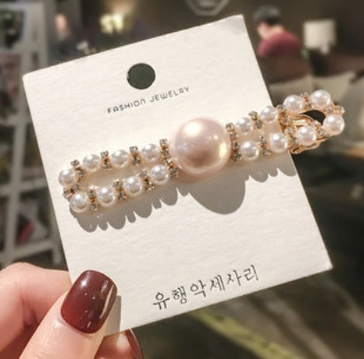 Pearl clip headdress hair clip