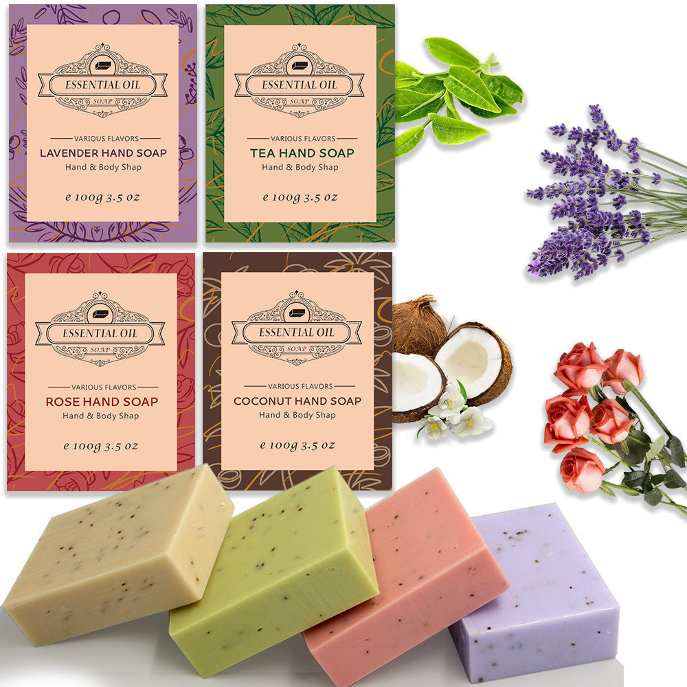 Plant Handmade Essential Oil Soap Frosted Bathing Cleansing Bath Whole Body Hand Washing