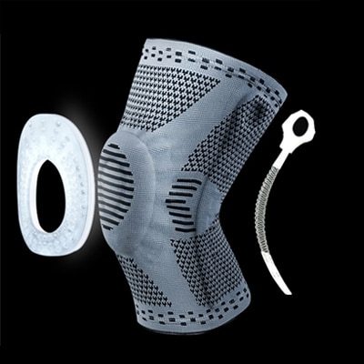 Knee Patella Protector Brace Silicone Spring Knee Pad