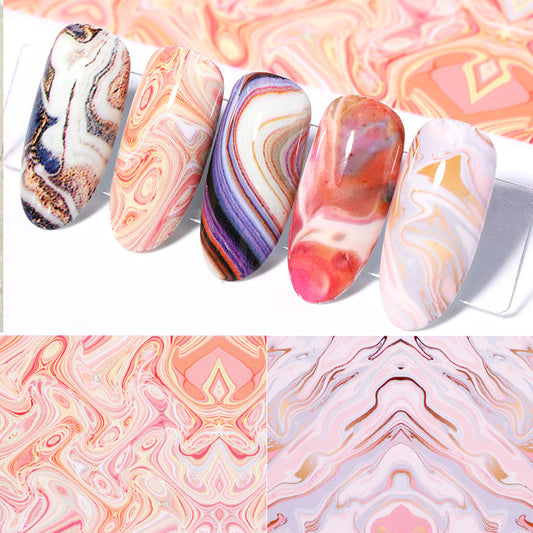 Nail Art Starry Paper Marble Pattern Constellation Starry Sky Series Transfer Paper