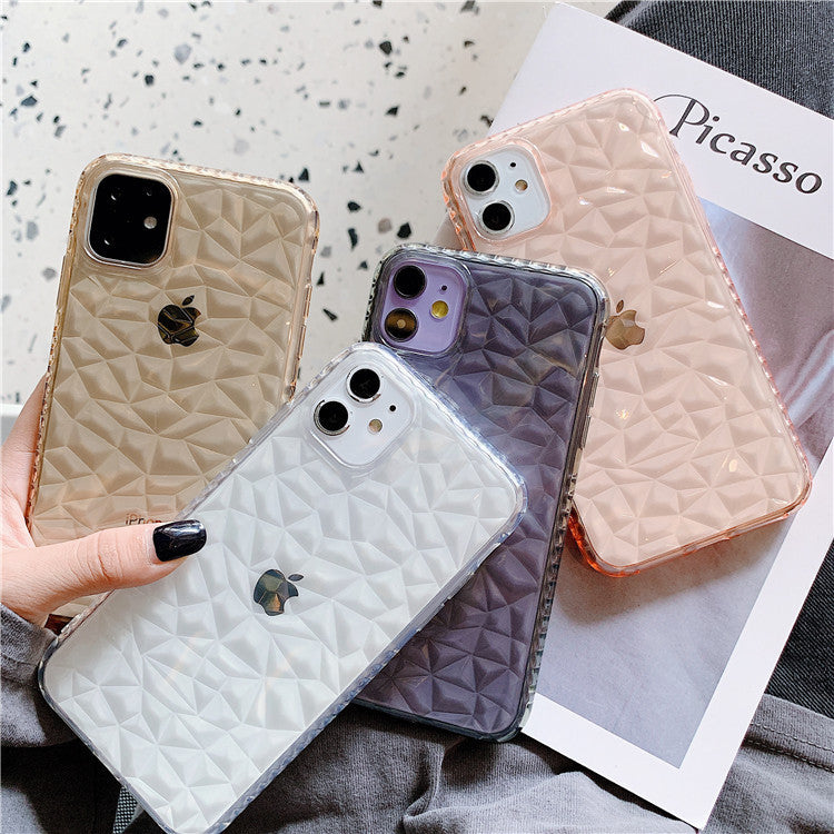 Transparent Diamond Pattern 12 Mobile Phone Case