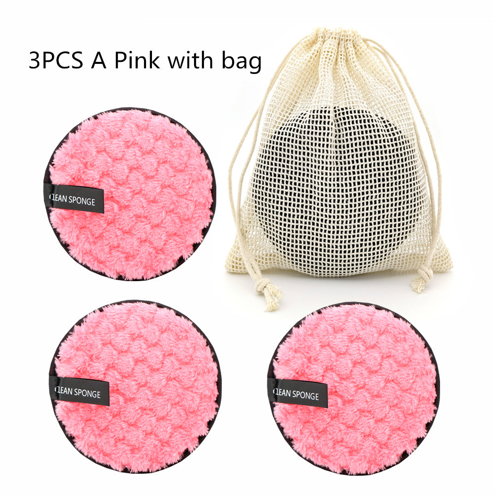 Pineapple Grid Cleansing Pad Round Water Cleansing Cotton Makeup Remover Puff