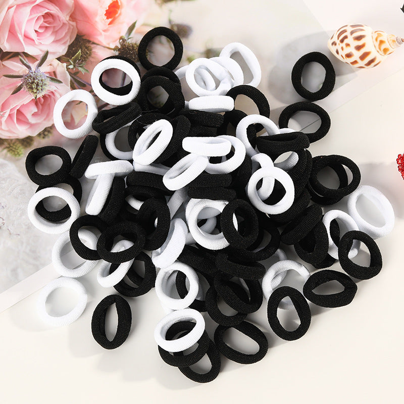 100 Small Towel Ring Bags Korean Candy Color High Elasticity Hair Accessories Head Rope 2Cm