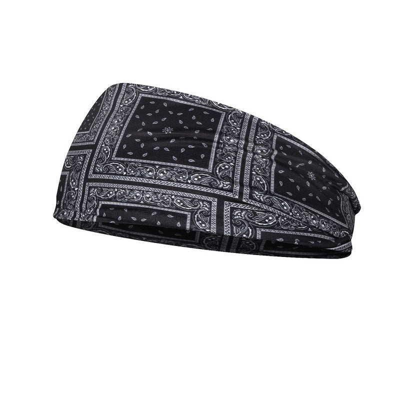 Printed Headband Printed Sports Yoga Fitness Sweat-Absorbent Headband Headband