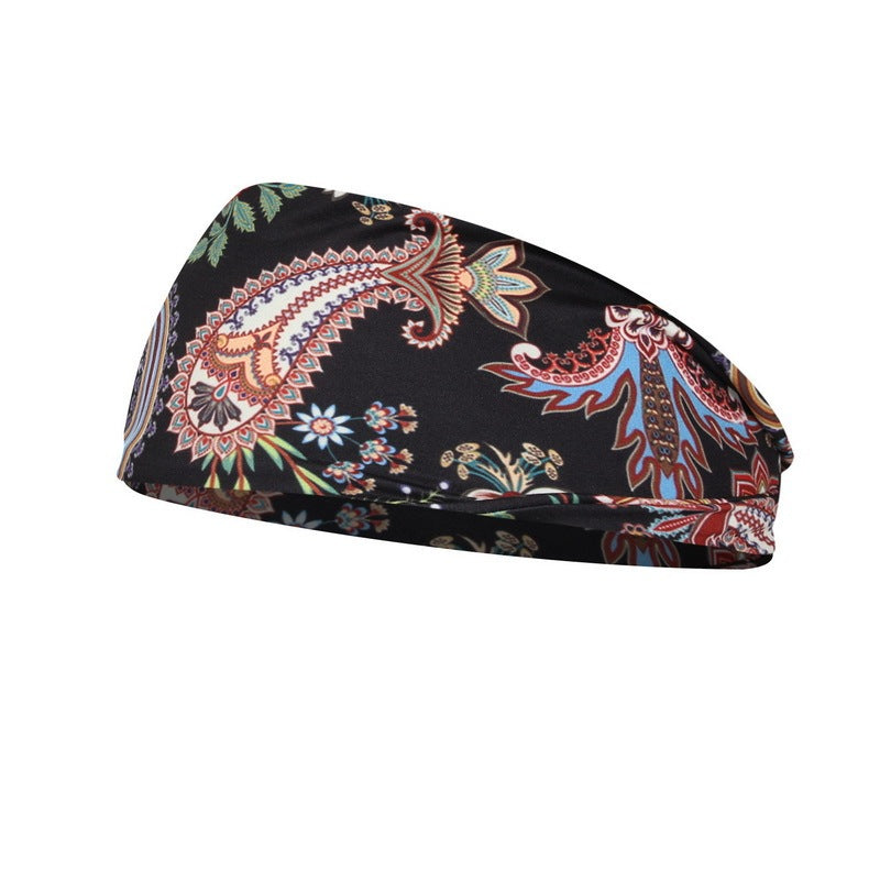 Printed Headband Printed Sports Yoga Fitness Sweat-Absorbent Headband Headband