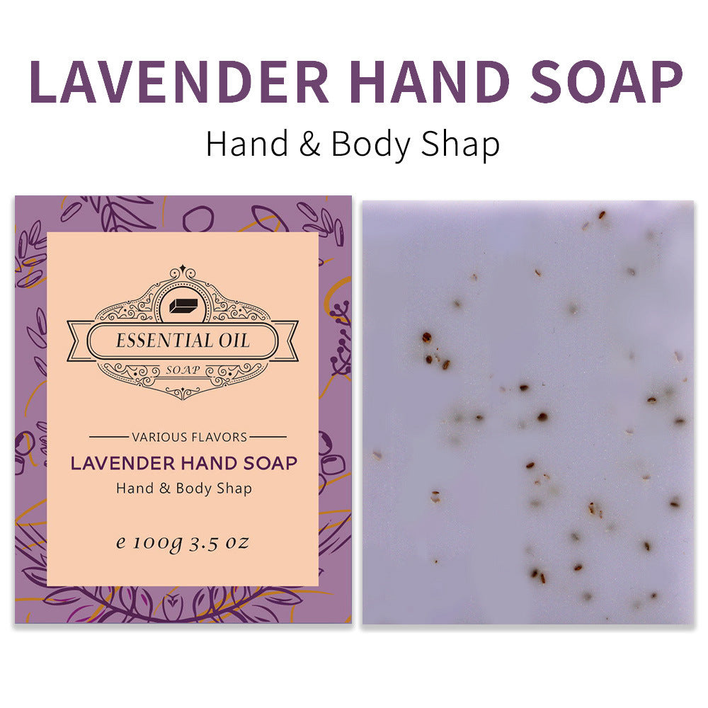 Plant Handmade Essential Oil Soap Frosted Bathing Cleansing Bath Whole Body Hand Washing