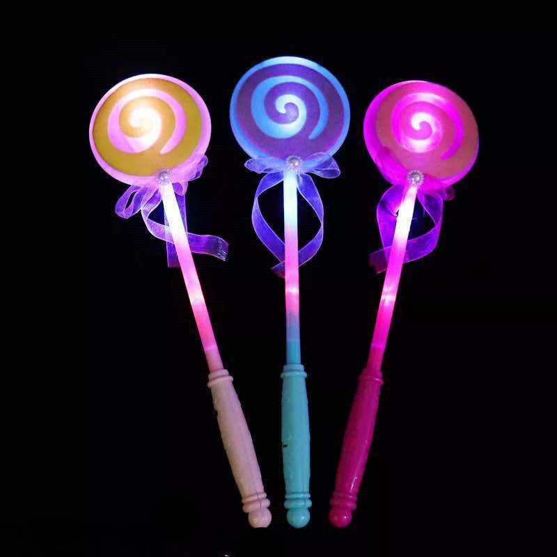 Luminous wand children''s magic wand concert props fluorescent wand floor stand luminous toys pop up fairy wand night light