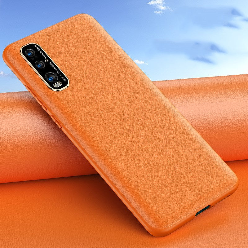 Plain leather phone case