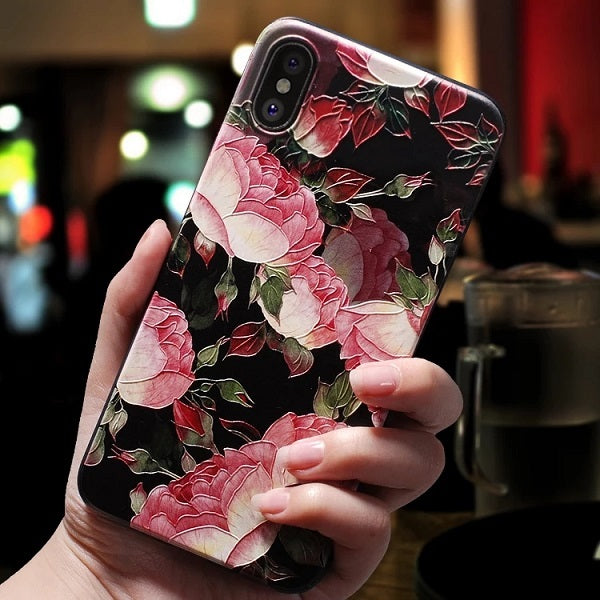 Embossed tpu creative mobile phone case
