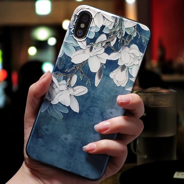 Embossed tpu creative mobile phone case