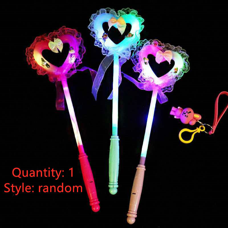 Luminous wand children''s magic wand concert props fluorescent wand floor stand luminous toys pop up fairy wand night light