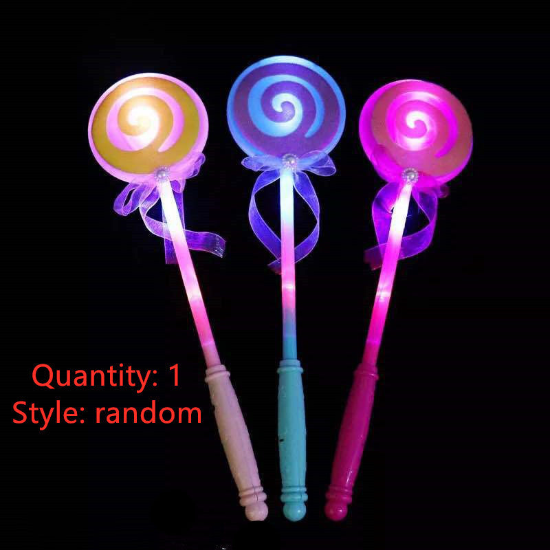 Luminous wand children''s magic wand concert props fluorescent wand floor stand luminous toys pop up fairy wand night light