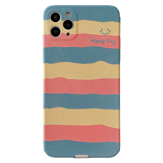 Compatible with Apple , Rainbow Smiley Face For Mobile Phone Case