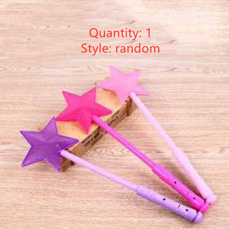 Luminous wand children''s magic wand concert props fluorescent wand floor stand luminous toys pop up fairy wand night light